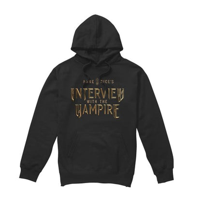 Front - Interview With The Vampire Unisex Adult Gold Logo Hoodie