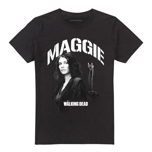 Front - The Walking Dead Unisex Adult Maggie Greene Mono T-Shirt