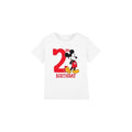 Front - Disney Childrens/Kids Mickey Mouse 2nd Birthday T-Shirt