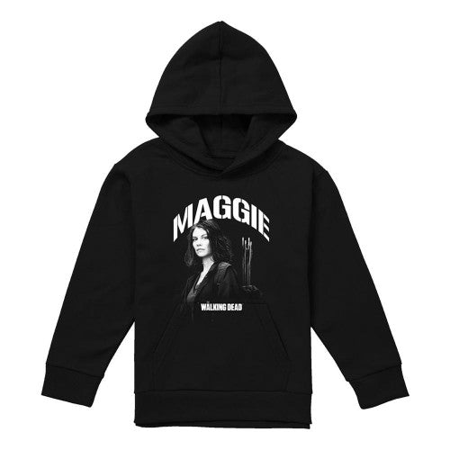 Front - The Walking Dead Childrens/Kids Maggie Greene Mono Pullover Hoodie