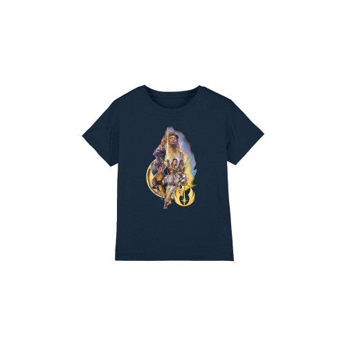 Front - Star Wars: The Acolyte Childrens/Kids High Republic Group Poster T-Shirt