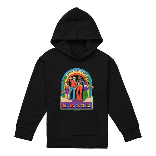 Front - Steven Rhodes Childrens/Kids Say No To Hate Hoodie