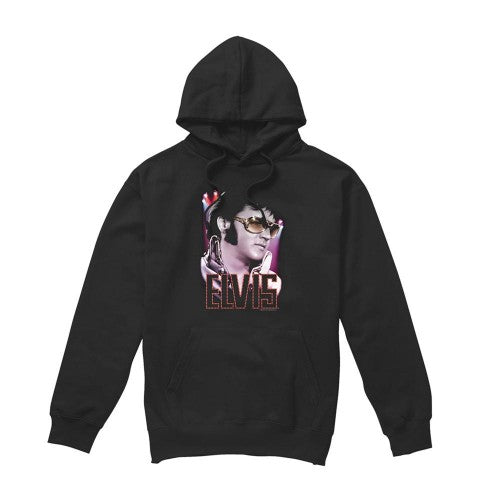 Front - Elvis Presley Unisex Adult 70S Star Hoodie
