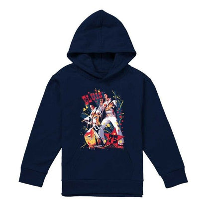 Front - Elvis Presley Childrens/Kids Eagle Pull Over Hoodie