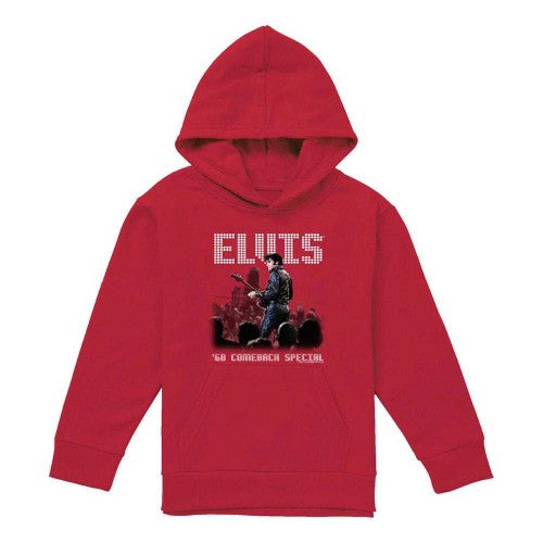 Front - Elvis Presley Childrens/Kids Return Of The King Pull Over Hoodie