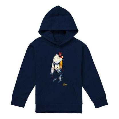 Front - Elvis Presley Childrens/Kids Yellow Scarf Pull Over Hoodie