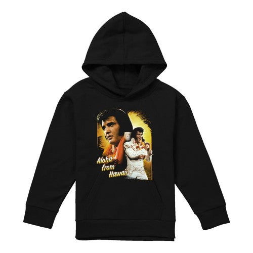 Front - Elvis Presley Childrens/Kids Aloha Hoodie