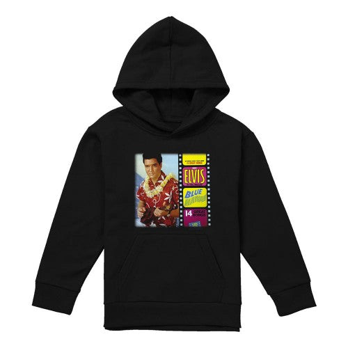 Front - Elvis Presley Childrens/Kids Blue Hawaii Album Pull Over Hoodie
