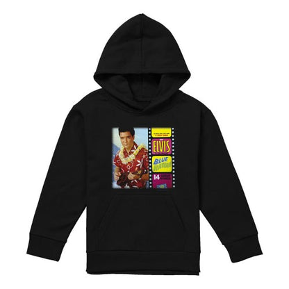 Front - Elvis Presley Childrens/Kids Blue Hawaii Album Pull Over Hoodie