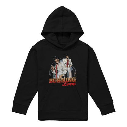 Front - Elvis Presley Childrens/Kids Burning Love Pull Over Hoodie