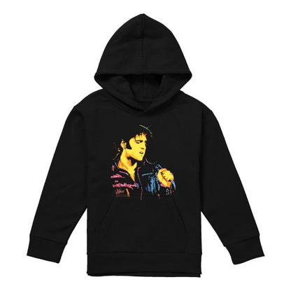 Front - Elvis Presley Childrens/Kids Neon Elvis Hoodie