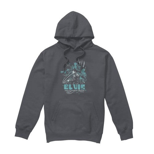 Front - Elvis Presley Unisex Adult 68 Leather Hoodie