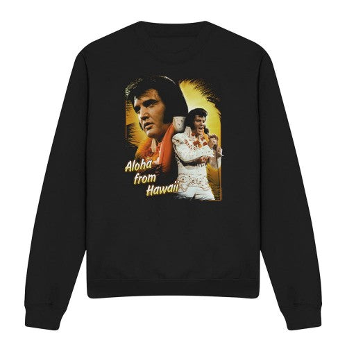 Front - Elvis Presley Unisex Adult Aloha Sweatshirt