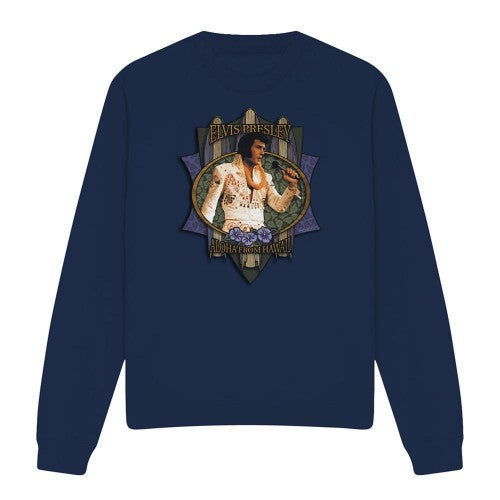 Front - Elvis Presley Unisex Adult Aloha From Hawaii Sweatshirt