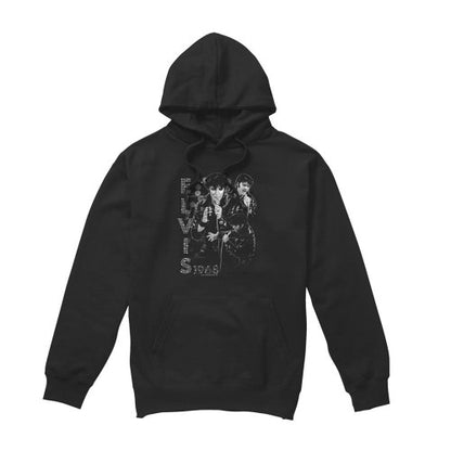 Front - Elvis Presley Unisex Adult Leathered Hoodie
