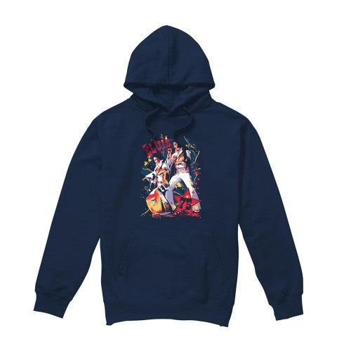 Front - Elvis Presley Unisex Adult Eagle Elvis Hoodie