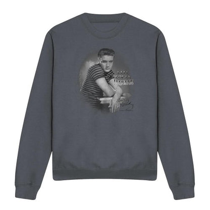 Front - Elvis Unisex Adult Trouble Sweatshirt