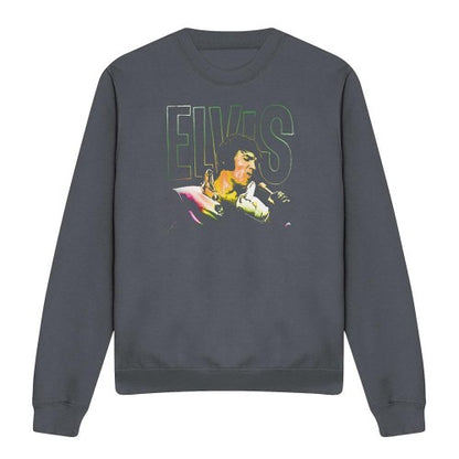 Front - Elvis Unisex Adult Multicoloured Sweatshirt