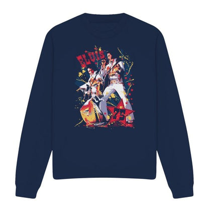 Front - Elvis Unisex Adult Eagle Sweatshirt
