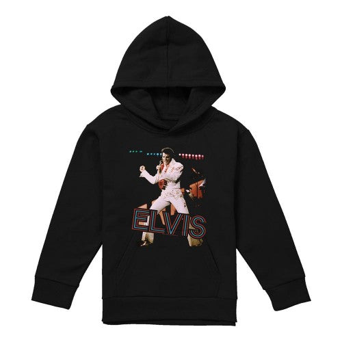 Front - Elvis Presley Childrens/Kids Hit The Lights Hoodie