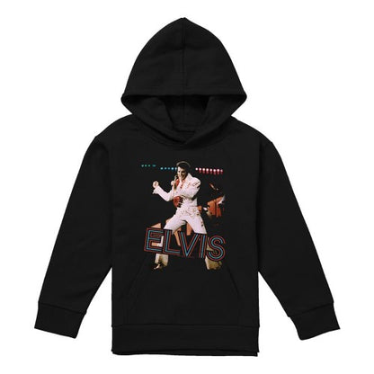Front - Elvis Presley Childrens/Kids Hit The Lights Hoodie