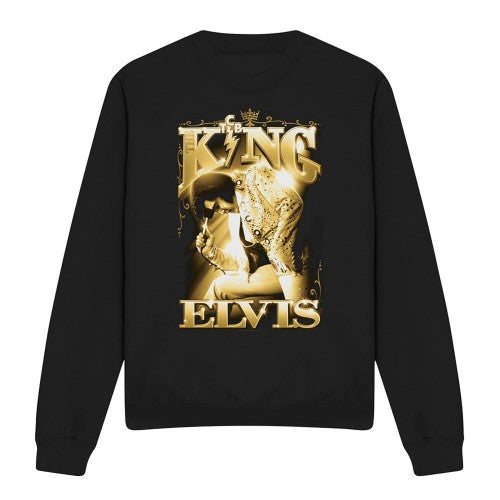 Front - Elvis Presley Unisex Adult The King Sweatshirt