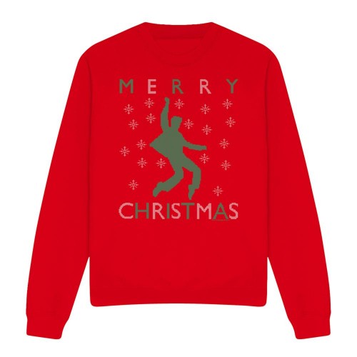 Front - Elvis Presley Unisex Adult Dancing Ugly Christmas Sweatshirt