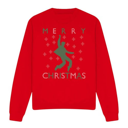 Front - Elvis Presley Unisex Adult Dancing Ugly Christmas Sweatshirt