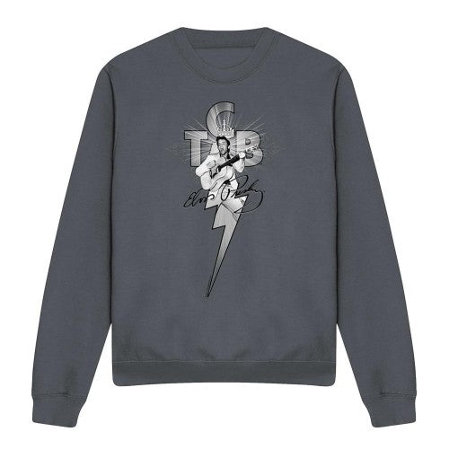 Front - Elvis Presley Unisex Adult Tcb Ornate Sweatshirt