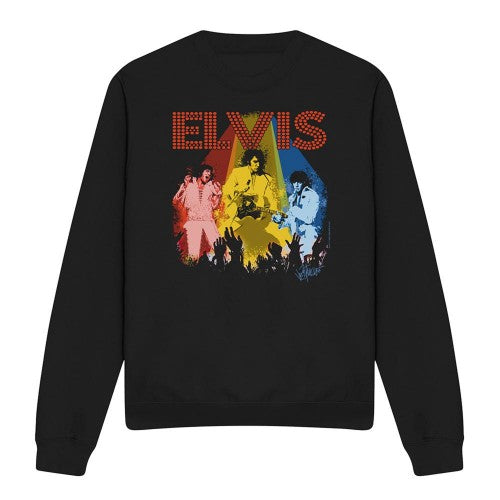 Front - Elvis Presley Unisex Adult Vegas Remembered Sweatshirt