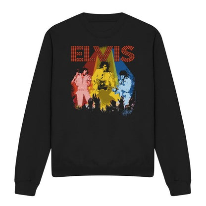 Front - Elvis Presley Unisex Adult Vegas Remembered Sweatshirt