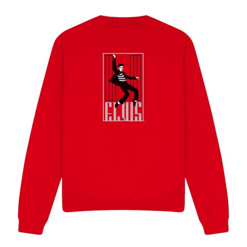 Front - Elvis Presley Unisex Adult One Jailhouse Sweatshirt