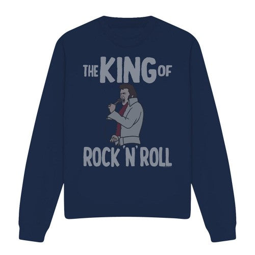 Front - Elvis Presley Unisex Adult King Of Rock N Roll Sweatshirt