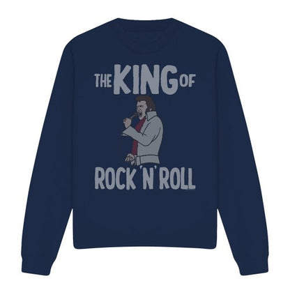 Front - Elvis Presley Unisex Adult King Of Rock N Roll Sweatshirt