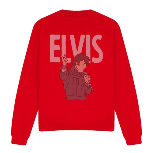Front - Elvis Presley Unisex Adult 68 Special Sweatshirt