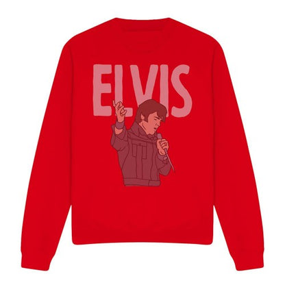 Front - Elvis Presley Unisex Adult 68 Special Sweatshirt