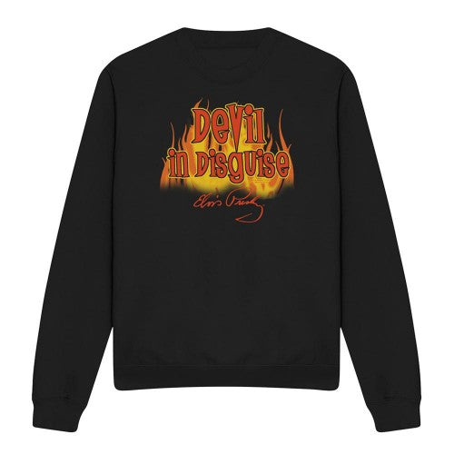 Front - Elvis Presley Unisex Adult Devil In Disguise Sweatshirt