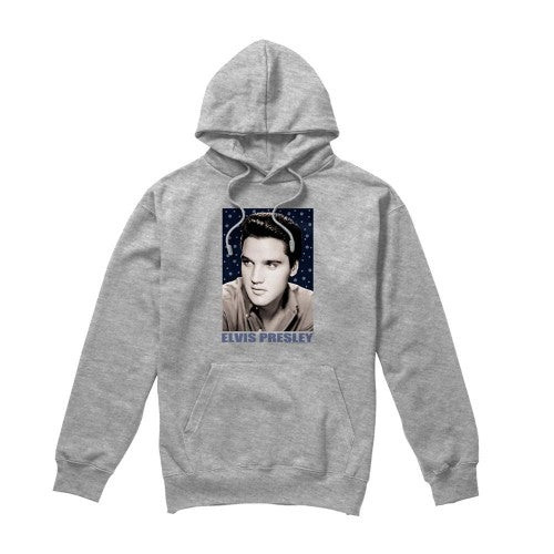Front - Elvis Presley Unisex Adult Sparkle Hoodie