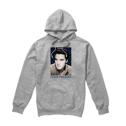 Front - Elvis Presley Unisex Adult Sparkle Hoodie