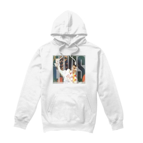 Front - Elvis Presley Unisex Adult Aloha Knockout Hoodie