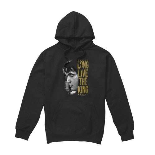 Front - Elvis Presley Unisex Adult Long Live The King Hoodie