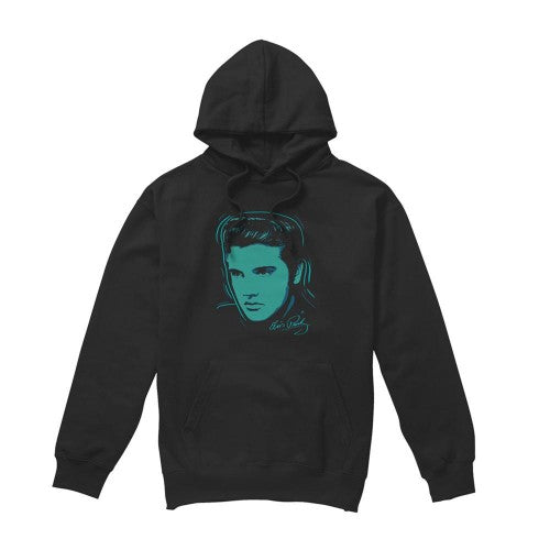 Front - Elvis Presley Unisex Adult Young Dots Hoodie