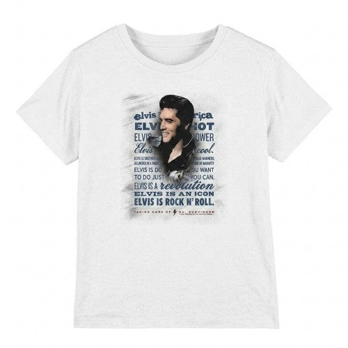 Front - Elvis Presley Childrens/Kids Icon T-Shirt