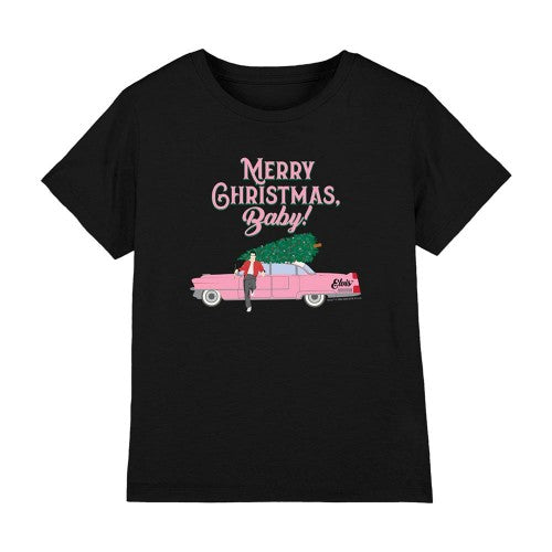 Front - Elvis Presley Childrens/Kids Merry Christmas Baby T-Shirt