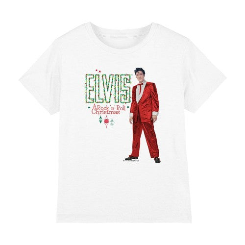 Front - Elvis Presley Childrens/Kids Lights T-Shirt
