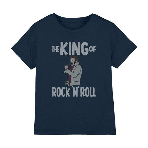 Front - Elvis Presley Childrens/Kids King Of Rock N Roll T-Shirt