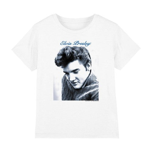 Front - Elvis Presley Childrens/Kids Script T-Shirt
