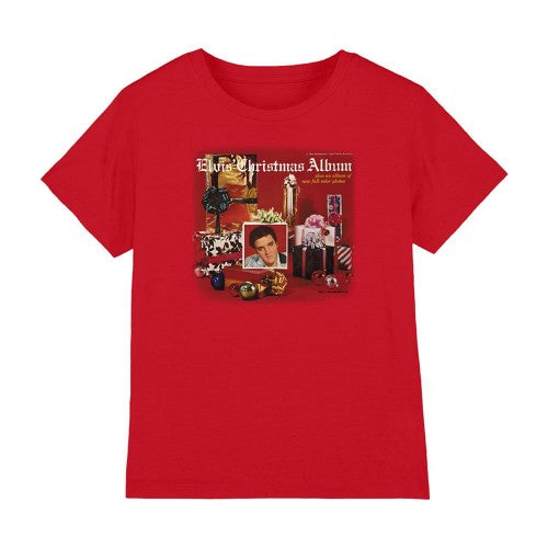 Front - Elvis Presley Childrens/Kids Album Christmas T-Shirt