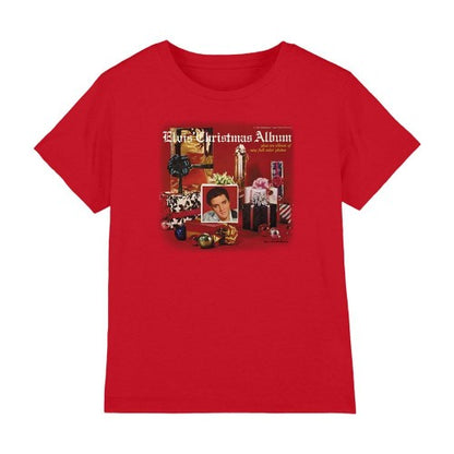 Front - Elvis Presley Childrens/Kids Album Christmas T-Shirt