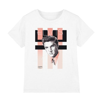 Front - Elvis Presley Childrens/Kids Retro T-Shirt
